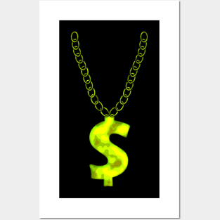 Dollar Chain Symbol Shirt Design Gift Posters and Art